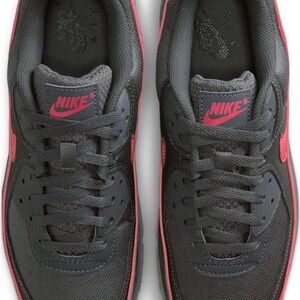 Nike Men's Charcoal and Hot Pink Sneakers